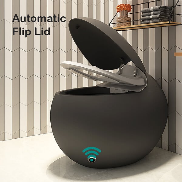 JAPAN WC - Toilette japonaise Kirei noir - large