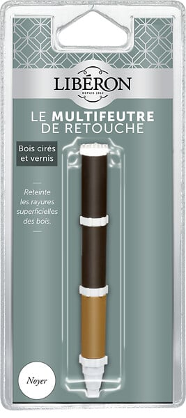 LIBERON - Multi feutre noyer blister 3 mini feutres - large