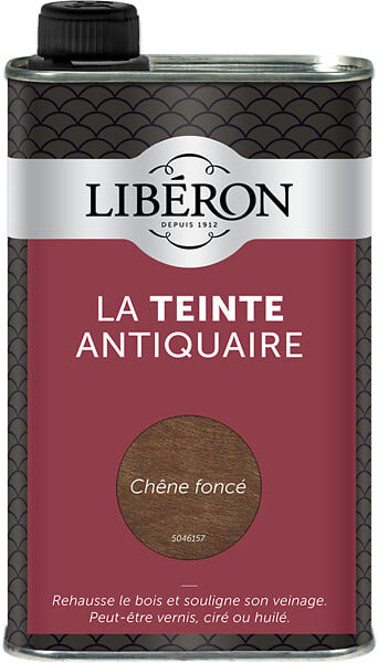 LIBERON - Teinte antiquaire bois durs Chêne fonce Bidon 0.5l - large