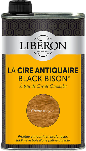 LIBERON - Cire antiquaire liquide Black Bison Chêne moyen 0.5l - large
