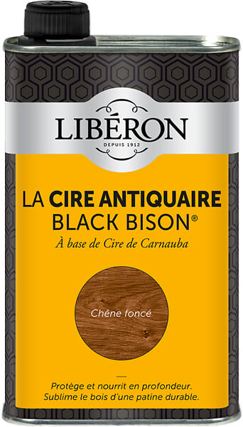 LIBERON - Cire antiquaire liquide Chêne foncé - 0,5L - large