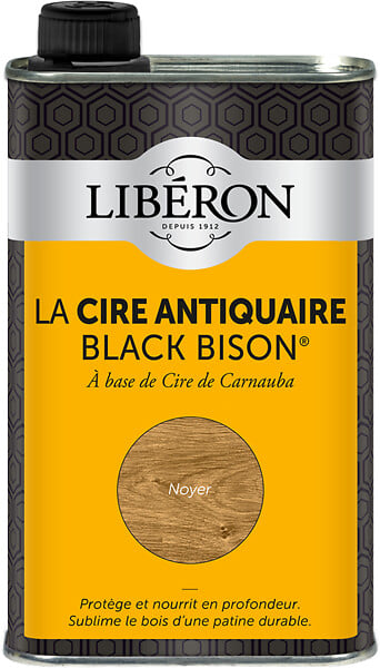 LIBERON - Cire antiquaire liquide - Cire de Carnauba - Noyer - 0,5L - large