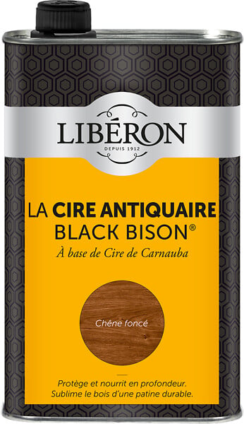 LIBERON - Cire antiquaire Liquide Black Bison Chêne Foncé 1L - large