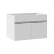 AICA SANITAIRE - AICA Meuble de salle de bain 80cm à double porte, suspendu, blanc - vignette