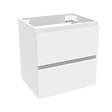 AICA SANITAIRE - AICA Meuble de salle de bain blanc 50cm, suspendu avec 2 tiroirs - vignette