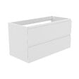 AICA SANITAIRE - AICA Meuble de salle de bain blanc 100cm, suspendu avec 2 tiroirs - vignette