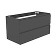 AICA SANITAIRE - AICA Meuble de salle de bain anthracite 100cm, suspendu avec 2 tiroirs - vignette