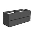 AICA SANITAIRE - AICA Meuble de salle de bain anthracite 120cm, suspendu avec 4 tiroirs - vignette