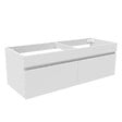 AICA SANITAIRE - AICA Meuble de salle de bain 120cm à double porte, suspendu, blanc - vignette