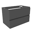 AICA SANITAIRE - AICA Meuble de salle de bain anthracite 80cm, suspendu avec 2 tiroirs - vignette