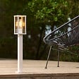 COREP - Potelet fonte d'aluminium blanc Little Garden LAGOS H65cm. - vignette
