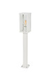 COREP - Potelet fonte d'aluminium blanc Little Garden LAGOS H65cm. - vignette