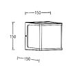 LUTEC - Applique murale LED aluminium DOBLO Gris foncé 22W - vignette