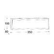 LUTEC - Applique fonte d'aluminium gris foncé Lutec DOBLO L35cm. - vignette