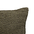 ATMOSPHERA - Coussin décoratif Bouclette  Vert Kaki 30 x 50 cm - vignette