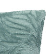 ATMOSPHERA - Coussin décoratif flanelle Bleu givré motif en relief 40 x 40 cm - vignette
