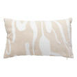 ATMOSPHERA - Coussin décoratif réversible jacquard Beige Lin et Blanc 30 x 50 cm - vignette