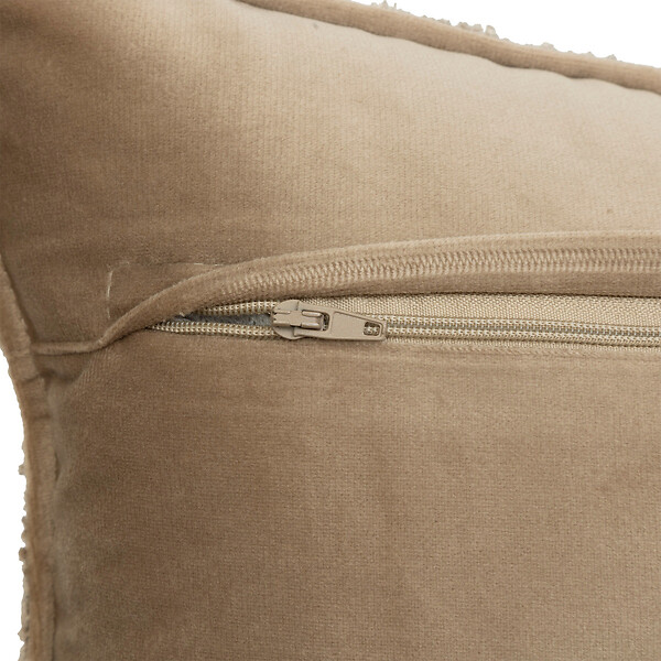 ATMOSPHERA - Coussin décoratif Bouclette Beige lin 30 x 50 cm - large