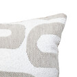 ATMOSPHERA - Coussin décoratif jacquard chenille Beige Lin 40 x 40 cm - vignette