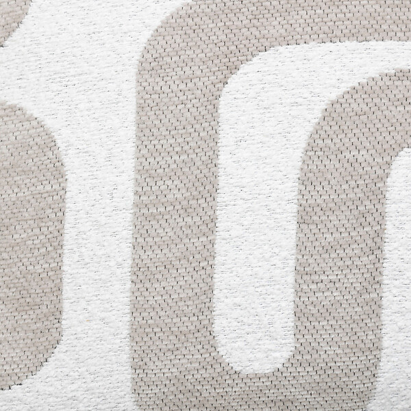 ATMOSPHERA - Coussin décoratif jacquard chenille Beige Lin 40 x 40 cm - large