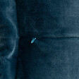 ATMOSPHERA - Coussin décoratif flanelle Bleu Egéen effet fourrure 38 x 58 cm - vignette