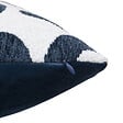 ATMOSPHERA - Coussin décoratif jacquard chenille  Bleu Egéen 40 x 40 cm - vignette