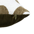 ATMOSPHERA - Coussin décoratif jacquard chenille Vert kaki  40 x 40 cm - vignette