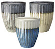 DEROMA - Vase haut en terre cuite émaillée Riga - 35,5cm - vignette