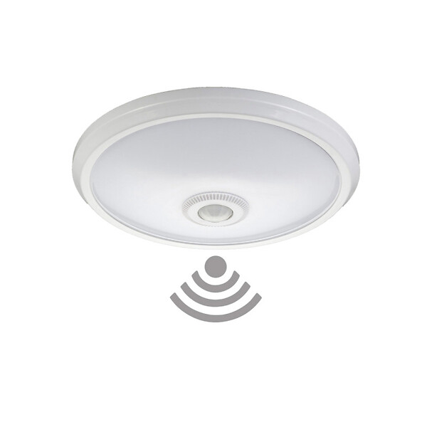 EDM - Plafonnier avec Détecteur et Éclairage de Secours 16W 1100lm (78W) - Blanc Naturel 4000K - large