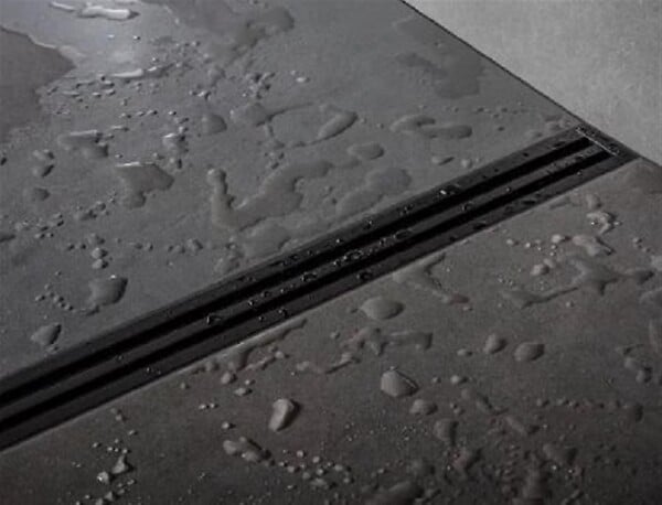 SCHLUTER - Caniveau filant KERDI LINE VARIO WAVE 34 - Noir graphite mat - Longueur: 1200mm- réf : KLVRD10MGS120 - SCHLUTER - large