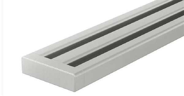 SCHLUTER - Caniveau filant KERDI LINE VARIO WAVE 34 - Noir graphite mat - Longueur: 1200mm- réf : KLVRD10MGS120 - SCHLUTER - large
