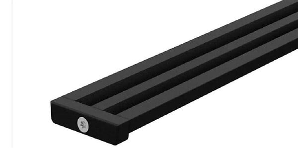 SCHLUTER - Caniveau filant KERDI LINE VARIO WAVE 34 - Noir graphite mat - Longueur: 1200mm- réf : KLVRD10MGS120 - SCHLUTER - large