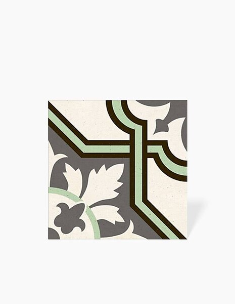 COMPTOIR DU CERAME - CARRELAGE BARROCA VERT IMITATION CIMENT 22.5X22.5 MK2305020 - large