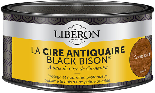 LIBERON - Cire antiquaire en Pâte - Chêne Foncé - 0.5L - large