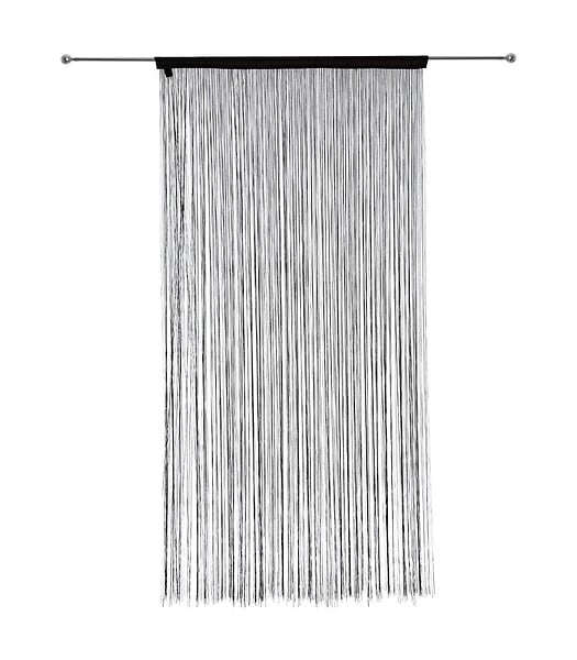 ATMOSPHERA - Rideau fil Noir 90 x 200 cm densité optimale - large