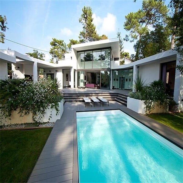 MCCOVER - PACK 1 m² lame de terrasse composite Dual - Gris anthracite, L : 360 cm , l : 14 cm, E : 25mm - large