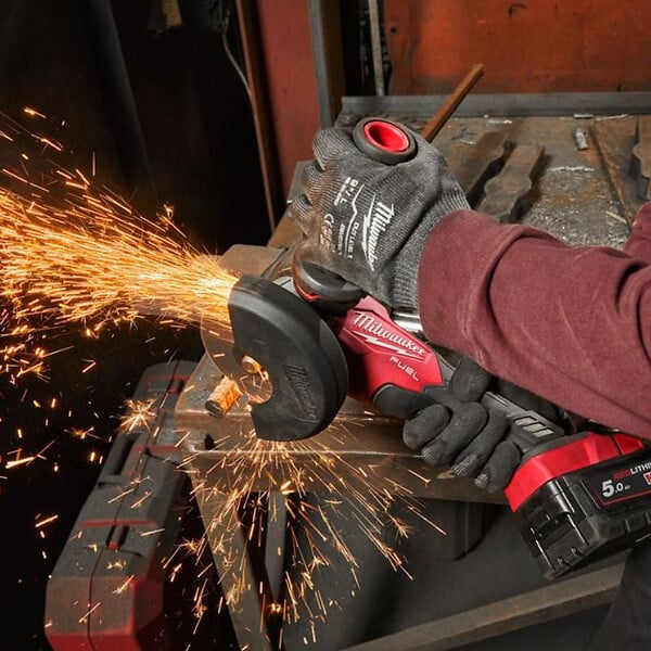 MILWAUKEE - Meuleuse d'angle sans fil MILWAUKEE FUEL M18FSAG125X-0 - avec interrupteur - 1200W - large