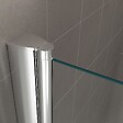 SANIVERRE - GINA Porte de douche H.180 x L. 76 à 80 cm verre transparent 6 mm - vignette