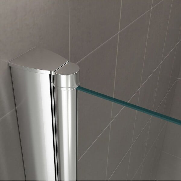 SANIVERRE - GINA Porte de douche H.180 x L. 96 à 100 cm verre transparent 6 mm - large