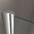 SANIVERRE - GINA Porte de douche H.180 x L. 96 à 100 cm verre transparent 6 mm - vignette