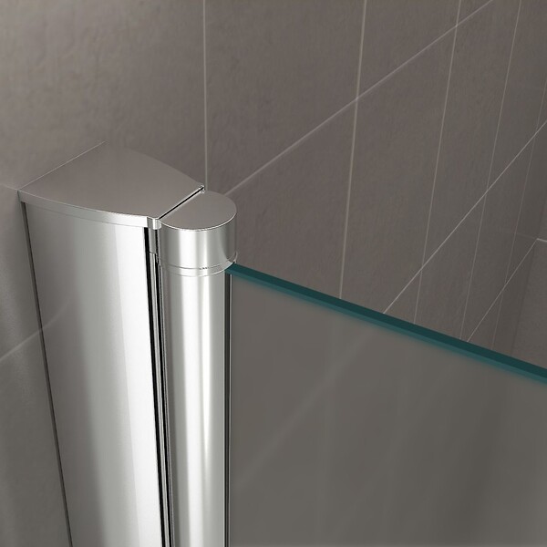 SANIVERRE - GINA Porte de douche H.185 x L. 116 à 120 cm verre dépoli opaque 6 mm - large