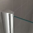 SANIVERRE - GINA Porte de douche H.185 x L. 116 à 120 cm verre dépoli opaque 6 mm - vignette