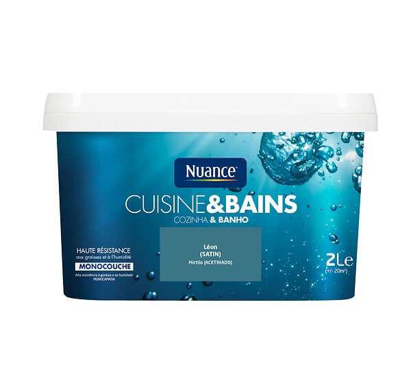 NUANCE - Peinture Cuisine et Bains - Leon - Satin - 2L - large