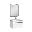 AICA SANITAIRE - Meuble simple vasque 60cm avec miroir 3 couleurs + dimmable blanc - vignette