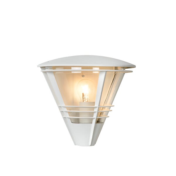 LUCIDE - Applique murale extérieure aluminium LIVIA Blanc - 60W - large