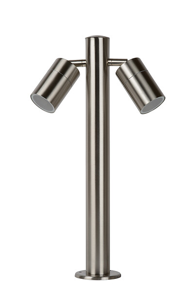 LUCIDE - Borne extérieure - Acier - Arne-LED - Chrome - 2x5W - large
