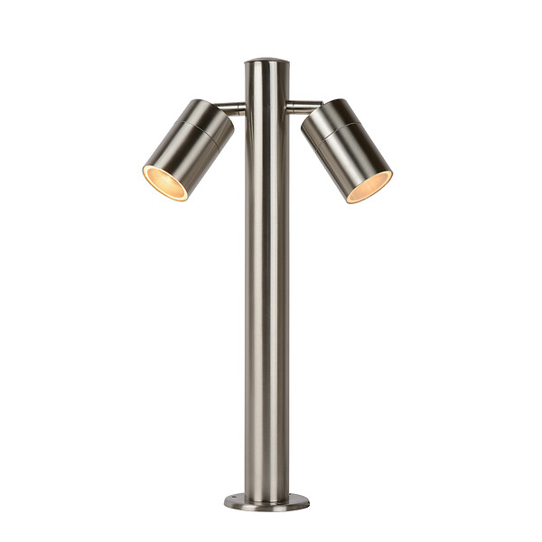 LUCIDE - Borne extérieure - Acier - Arne-LED - Chrome - 2x5W - large