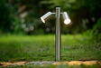 LUCIDE - Borne extérieure - Acier - Arne-LED - Chrome - 2x5W - vignette