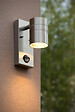LUCIDE - Spot mural extérieur LED - Acier - ARNE - Chrome satiné - 5W - vignette