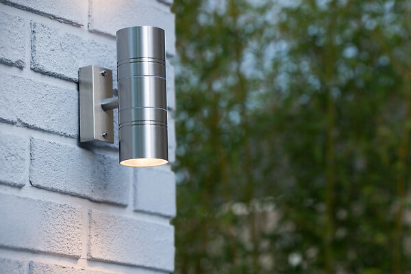 LUCIDE - Applique murale LED Acier ARNE-LED Chrome Dépoli 10W - large